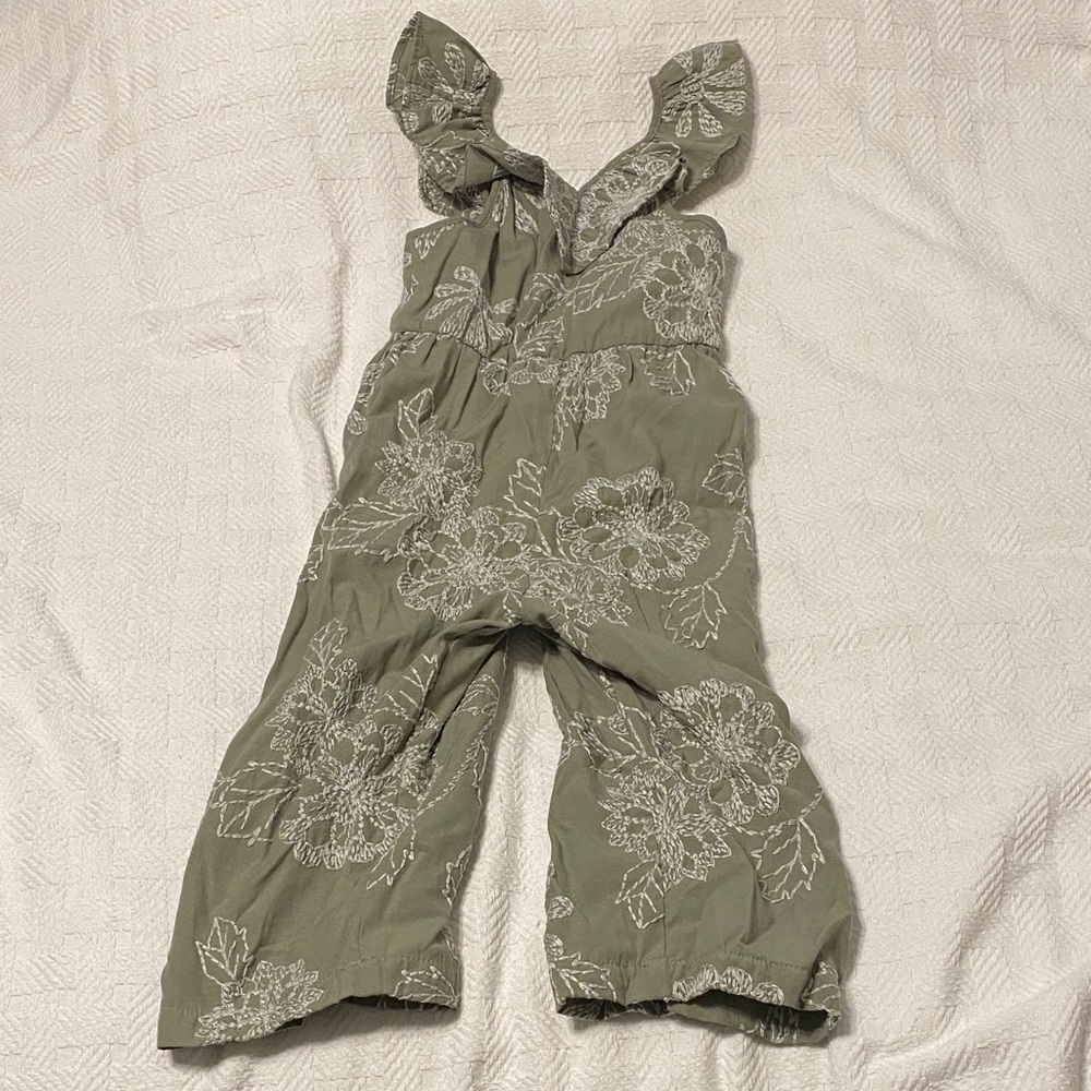 Zara Kids Floral Ruffle Jumpsuit